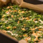 Light salmon and spinach frittata